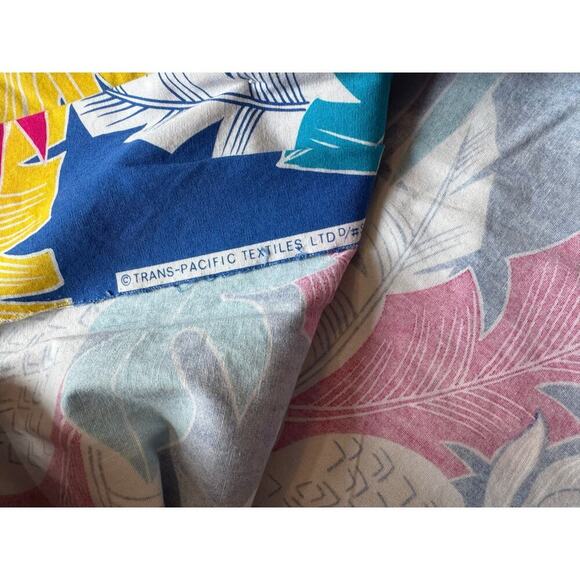 Vintage 80's, 90;s  Kai Nani Pineapple Hawaiian Shirt; size men's M, 100% cotton - Picture 6 of 10